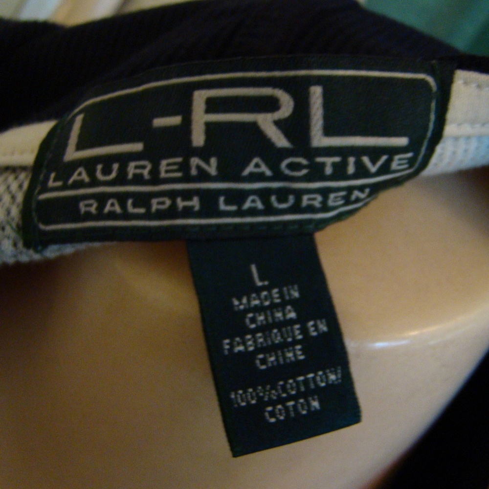 Ralph Lauren Black and Cream  Buffalo Check Long Sleeve Hoodie Shirt, Size L - Picture 9 of 9